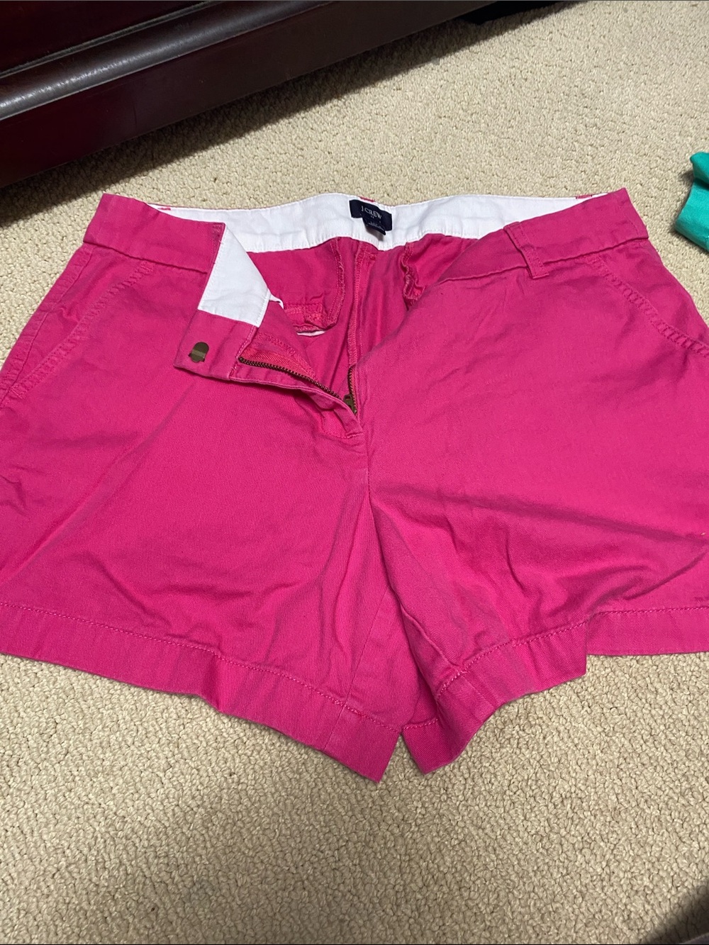 J. Crew Hot Pink Cotton Chino Bermuda Shorts
